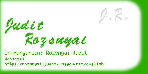 judit rozsnyai business card